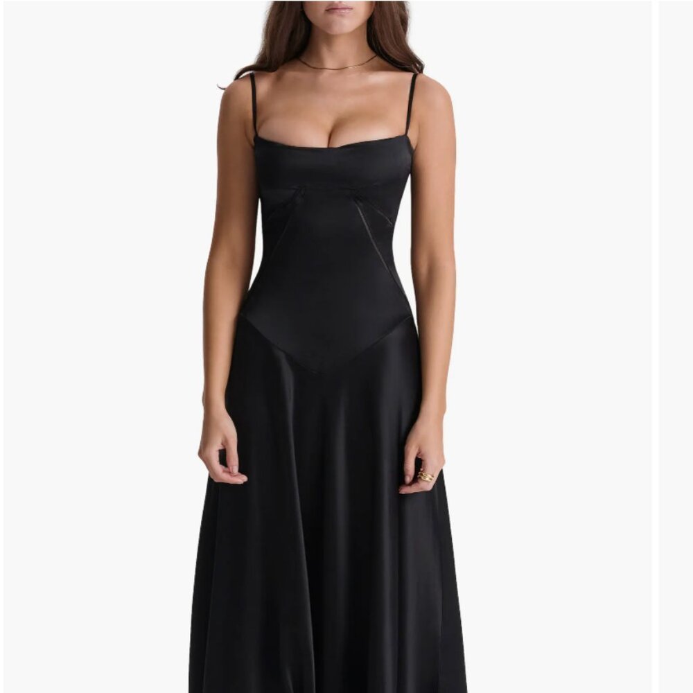 Annabella House of CB Lace Up Maxi Dress